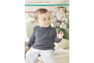 Sirdar 1310 Jumper Pattern in Sirdar Snuggly (downloadable PDF)