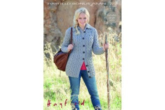 Sirdar 7732 Women’s Cable Aran Cardigan (downloadable PDF)